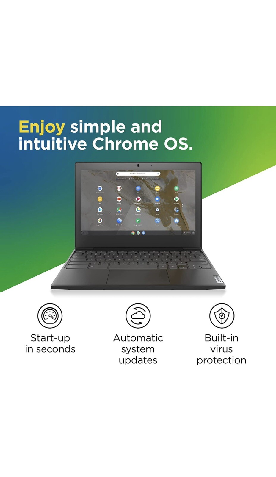 Lenovo IdeaPad 3 CB 11AST5 11.6″ (32GB eMMC, AMD A6-9220C, 1.80 GHz, 4GB RAM)…