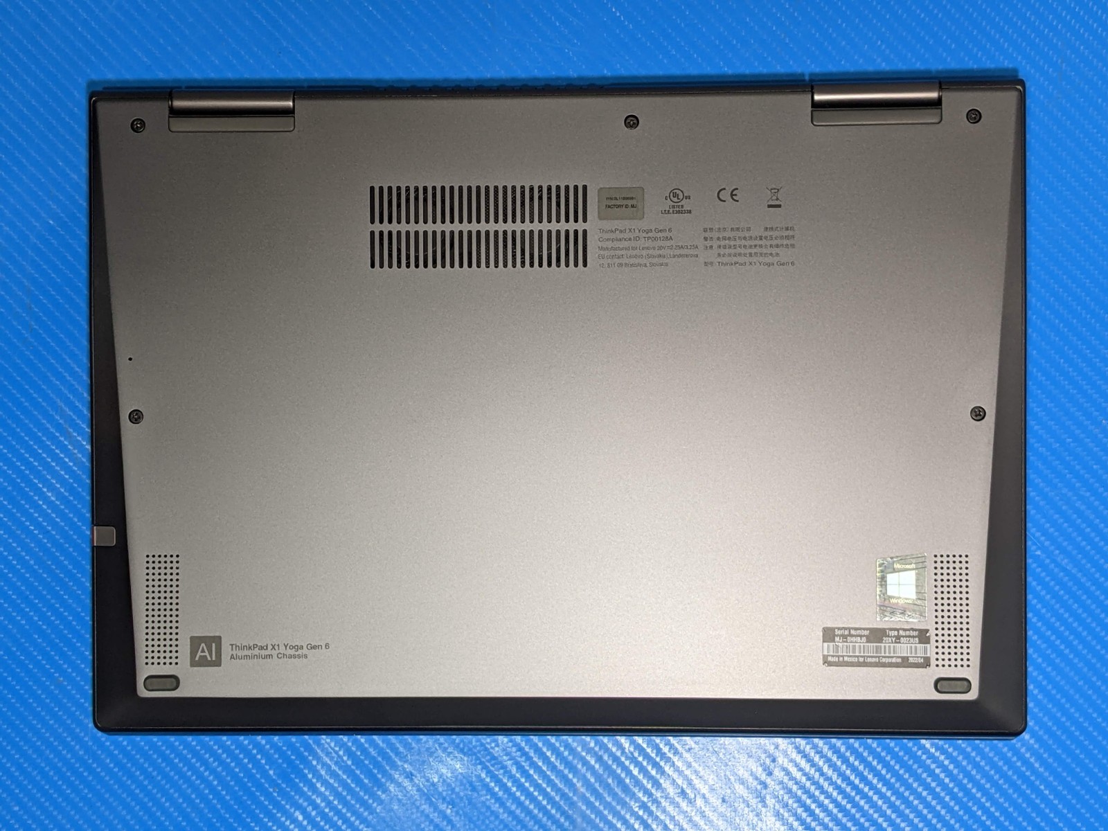 Lenovo ThinkPad X1 Yoga Gen 6 14″ UHD+ TOUCH i5-1135G7 2.4GHz 16GB 512GB +PEN+PA