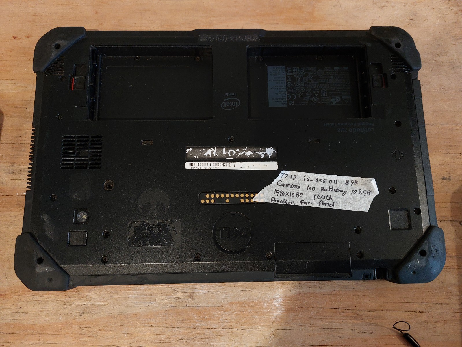 NO OS Dell Latitude 7212 Rugged Tablet Lot of 3 i5-8350U 8gb 128gb