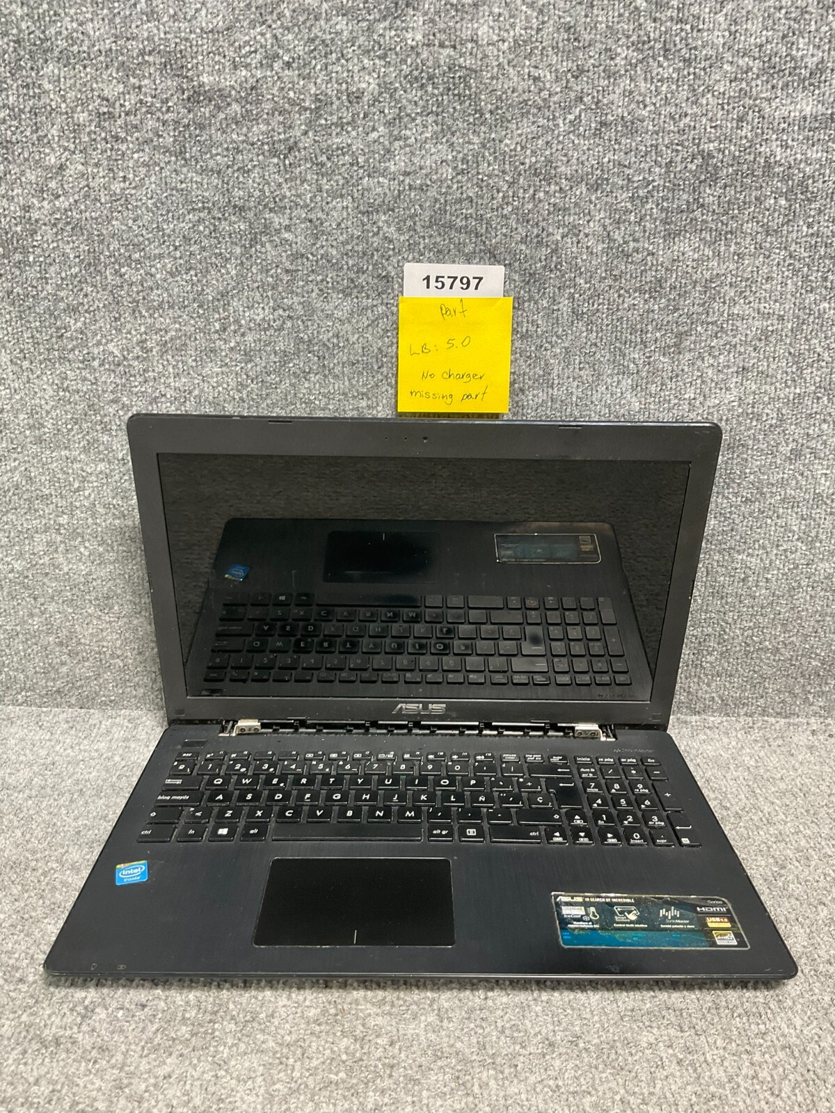 ASUS X553M Laptop Intel HDMI USB 3.0 Black For Parts Repair