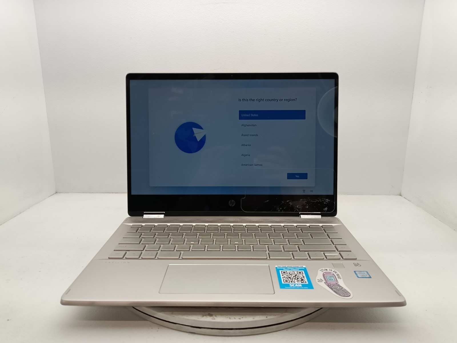HP Pavilion x360 Convertible 14m-dh0003dx Intel Core i5 8th Gen 8GB 128GB #91