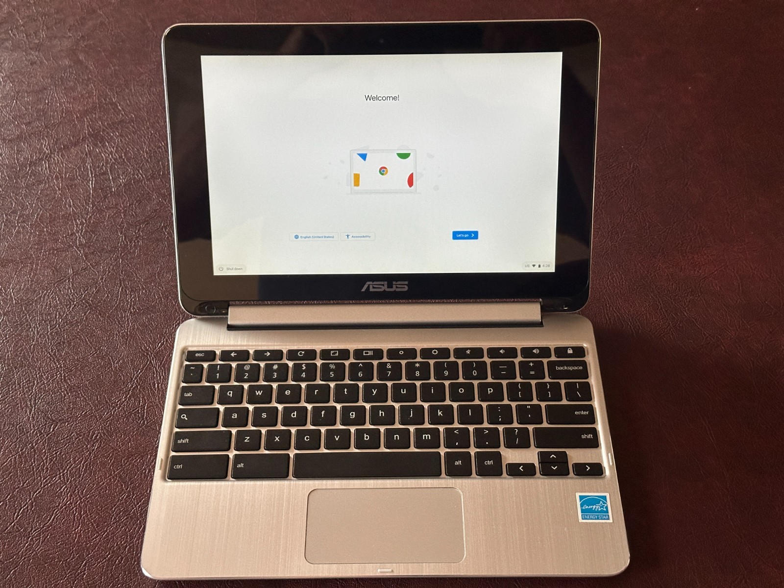 ASUS Chromebook Flip C100PA 10” Touch 1.8GHz 4GB 16GB w/ Charger – Excellent