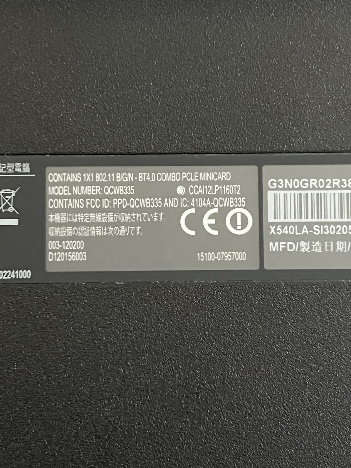 ASUS X540L Laptop i3-5020U 2.2GHz 8GB 500gig Storage Win 10 DVDRW