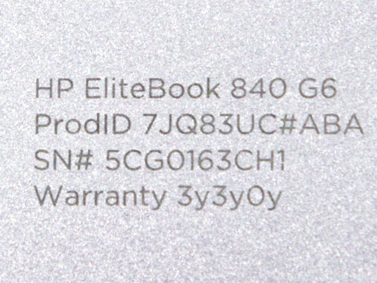 HP Elitebook 840 G6, Intel Core i5-8365U CPU, 8GB Ram, w/ Win 10 Pro