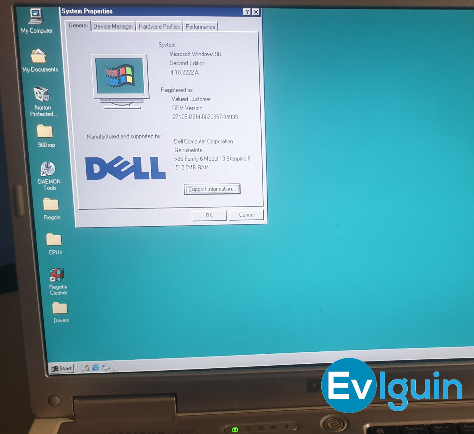 Windows 98 SE DOS Laptop Computer PC Pentium 4 M, FAST Gaming, Industrial & More