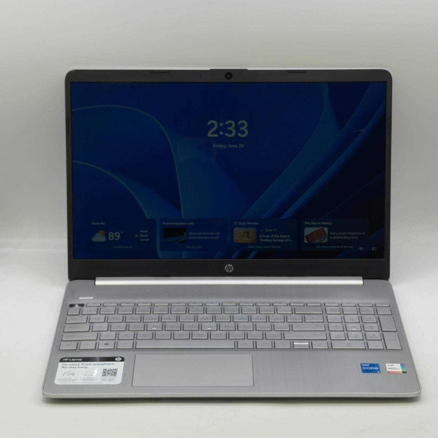 Broken HP Laptop 15-DY4013DX i5-1155G7 2.5GHz 12GB RAM 256GB SSD Missing Key
