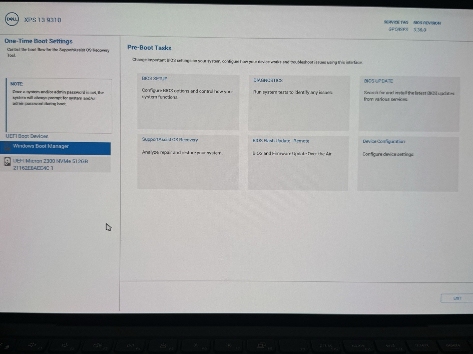 Dell XPS 13 9310 13.4″ i7-11th Gen 16GB 512GB SSD Win10 3456×2160