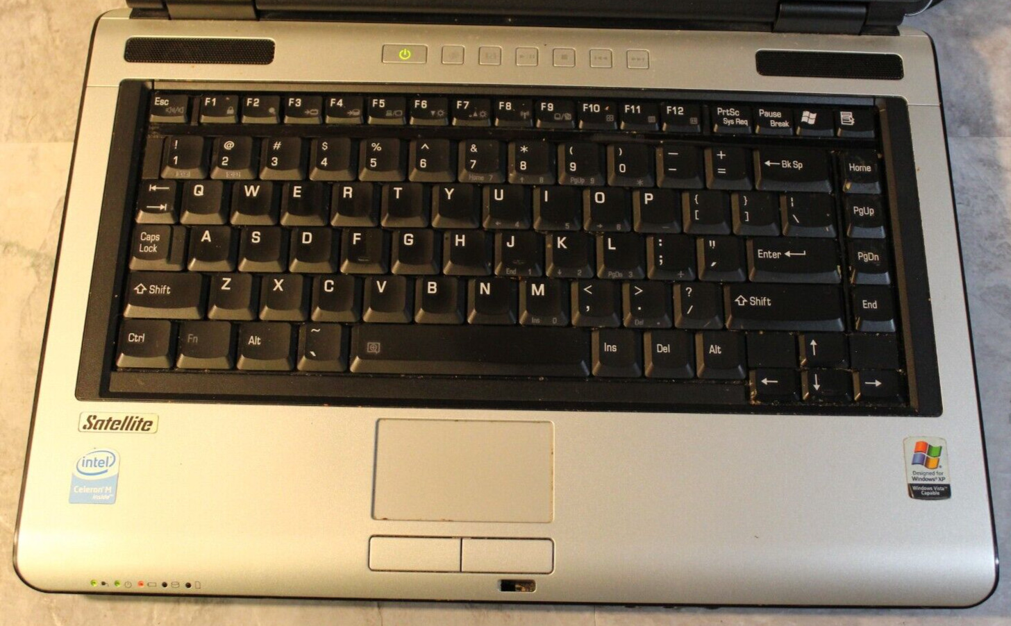 Toshiba Satellite M105 For Parts Bios No HDD 512MB Ram Celeron M 410@1.46GHz CPU
