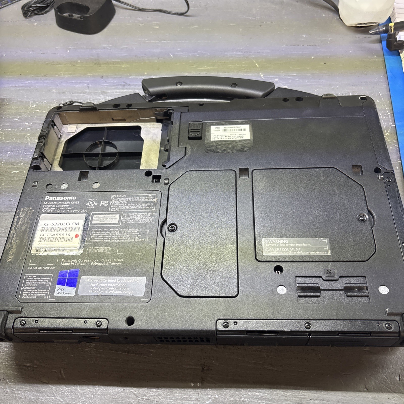 Panasonic CF-53 | Intel i5-4310U 2.00GHz 8GB RAM No HDD or Caddy.