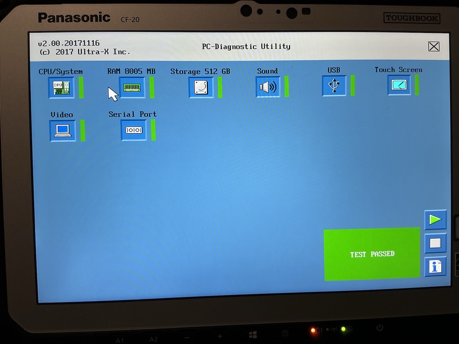 Never used – Panasonic Toughbook CF-20 2-in-1 Laptop i5 8GB 512GB SSD Win11 Pro