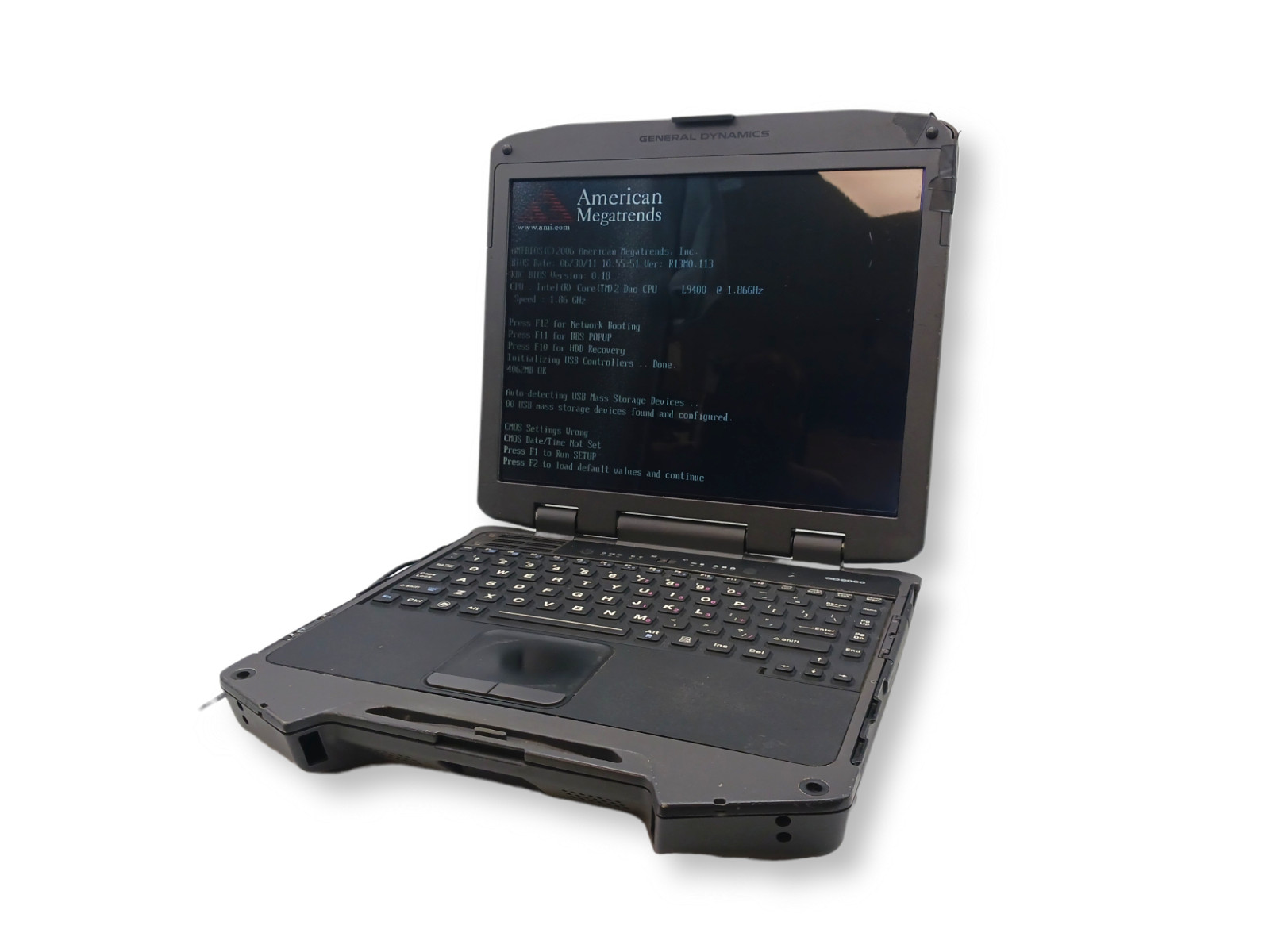 General Dynamics GD8000 Rugged Laptop CORE 2 DUO 1.86GHz – FOR PARTS ONLY!!