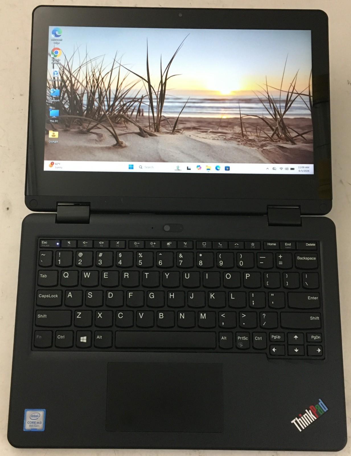 Lenovo ThinkPad 11e Yoga Gen-6 Touchscreen M3-8100Y 1.1GHz 8GB 256 GB SSD Win11