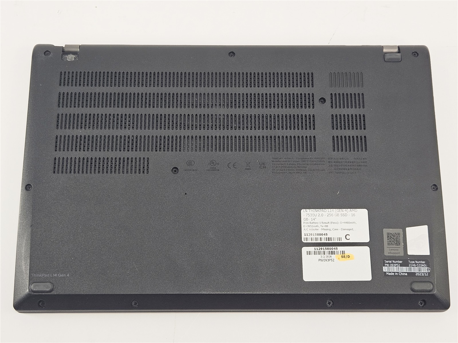 ThinkPad L14 Gen 4 AMD Ryzen 5 PRO 7530U 256GB SSD 16GB RAM Lenovo 14″