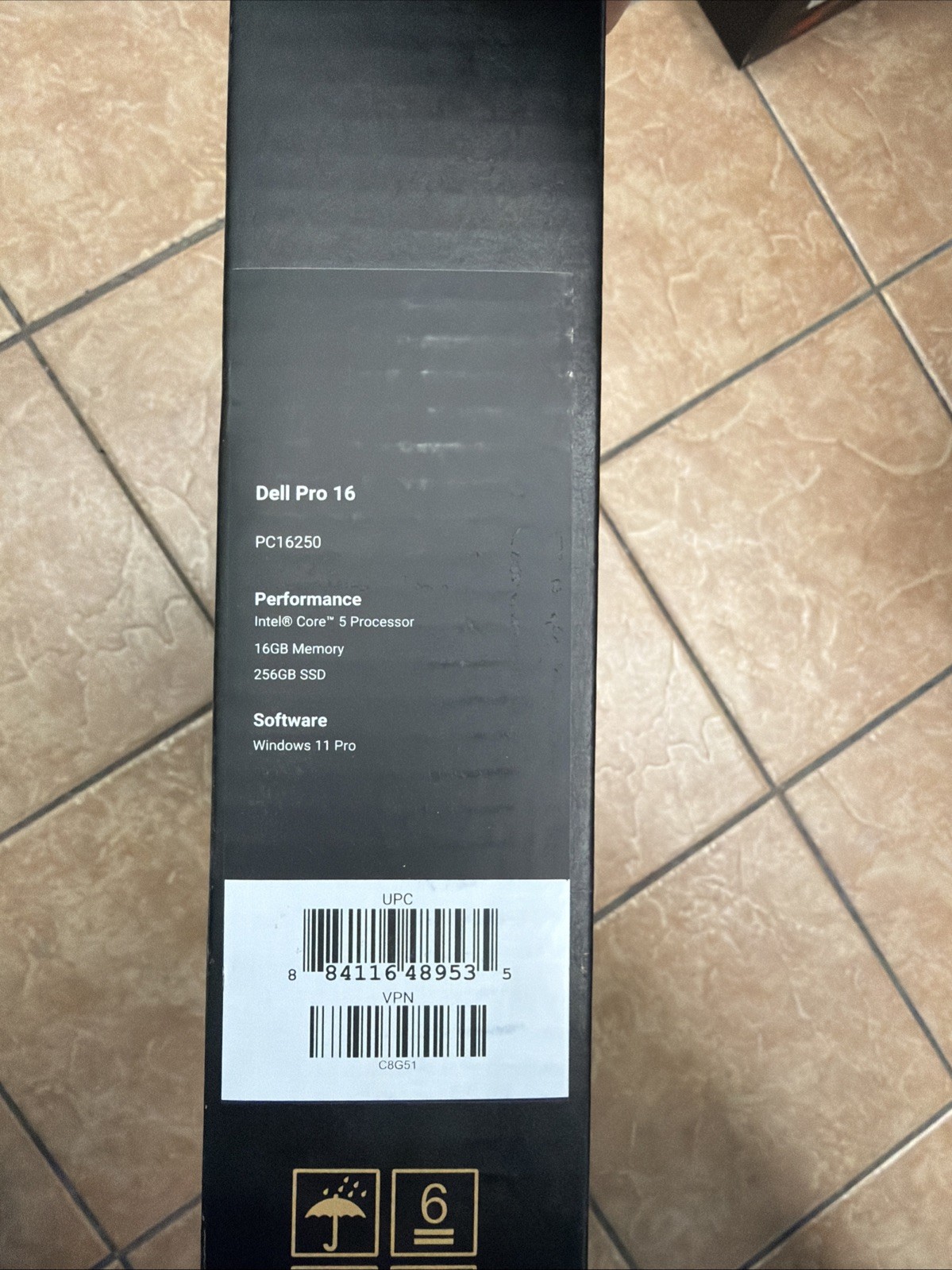 Dell Pro 16 PC16250 16″ Full HD Intel i5-120U 16GB 256GB SSD Win11Pro C8G51