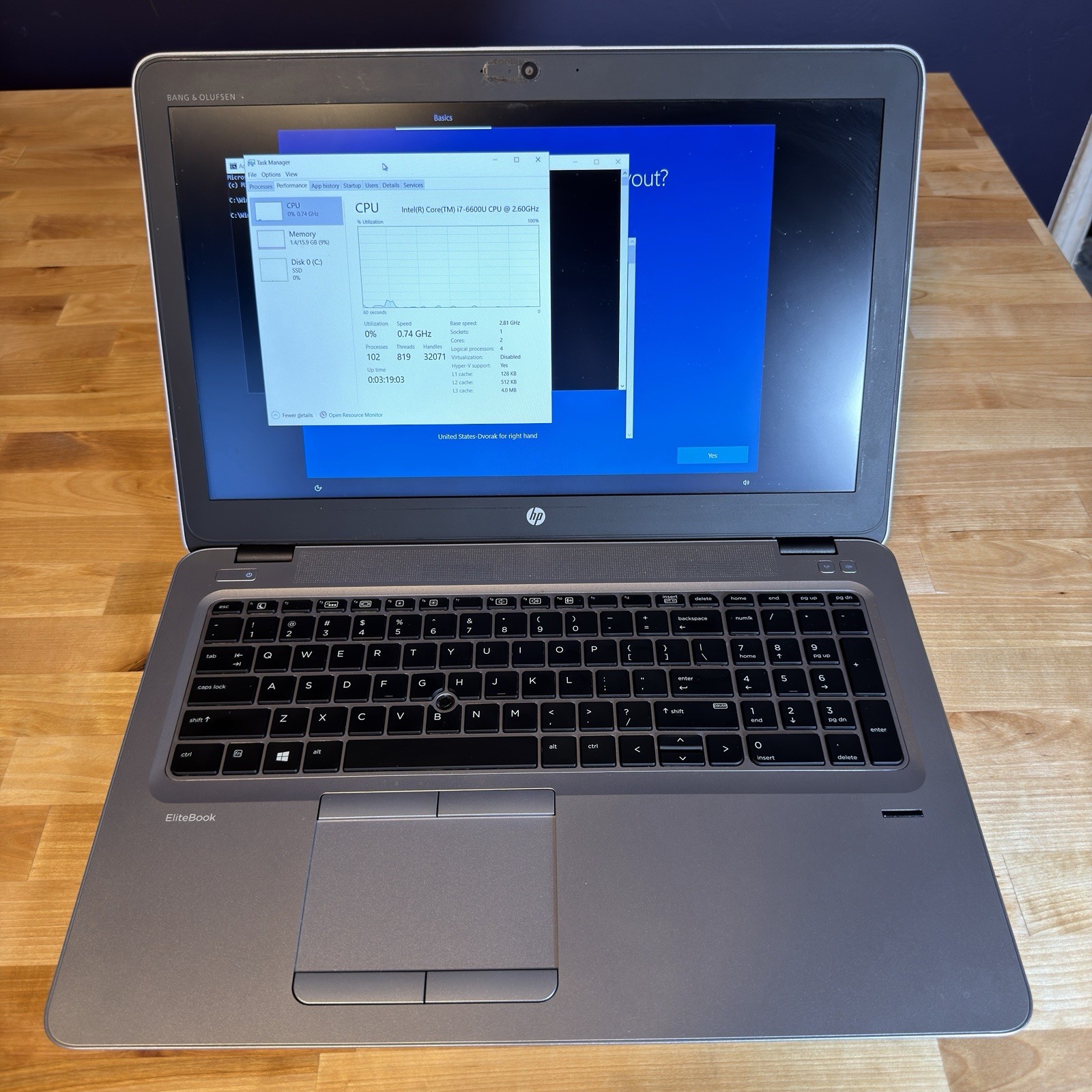 HP EliteBook 850 G3 15.6″ FHD i7-6500U 2.5GHz 16GB RAM 256GB SSD