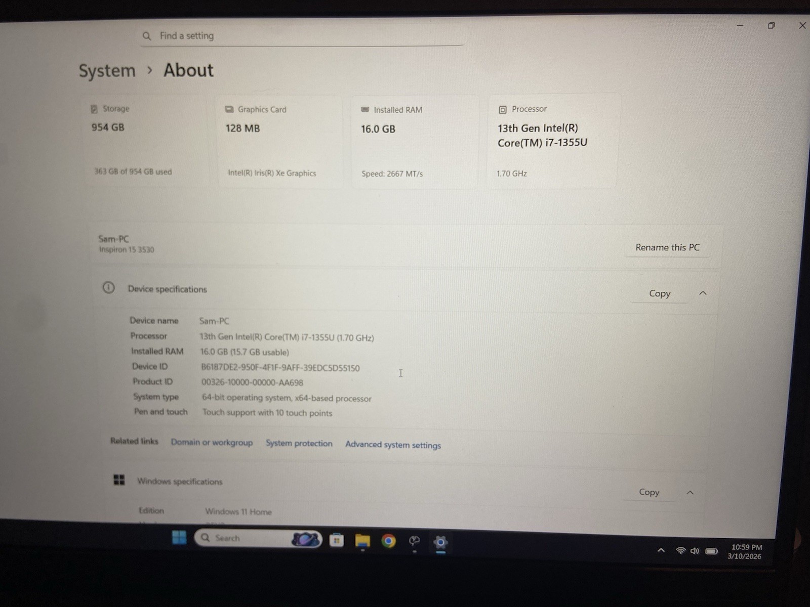 Dell Inspiron 15 3530 | 15.6″ 13th Gen Intel Core i7, 16GB RAM, 1TB SSD Laptop