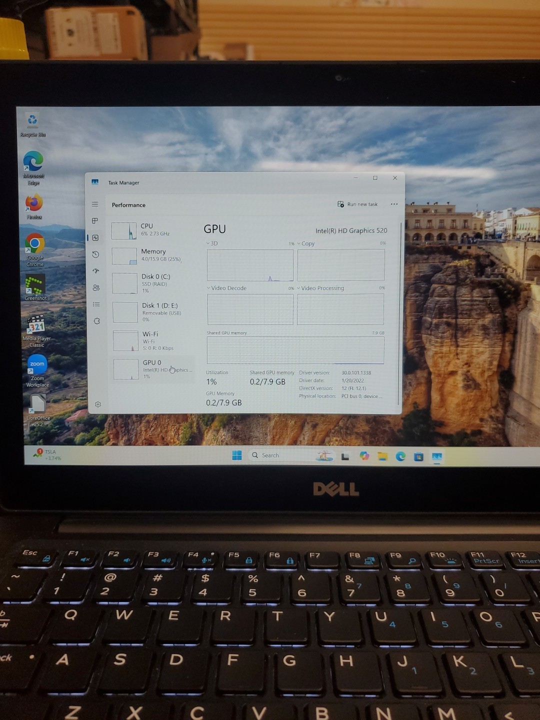 Dell Latitude 7280 Touchscreen 256GB SSD, i5-6300U 16GB Laptop 71625-2 K Poor KB