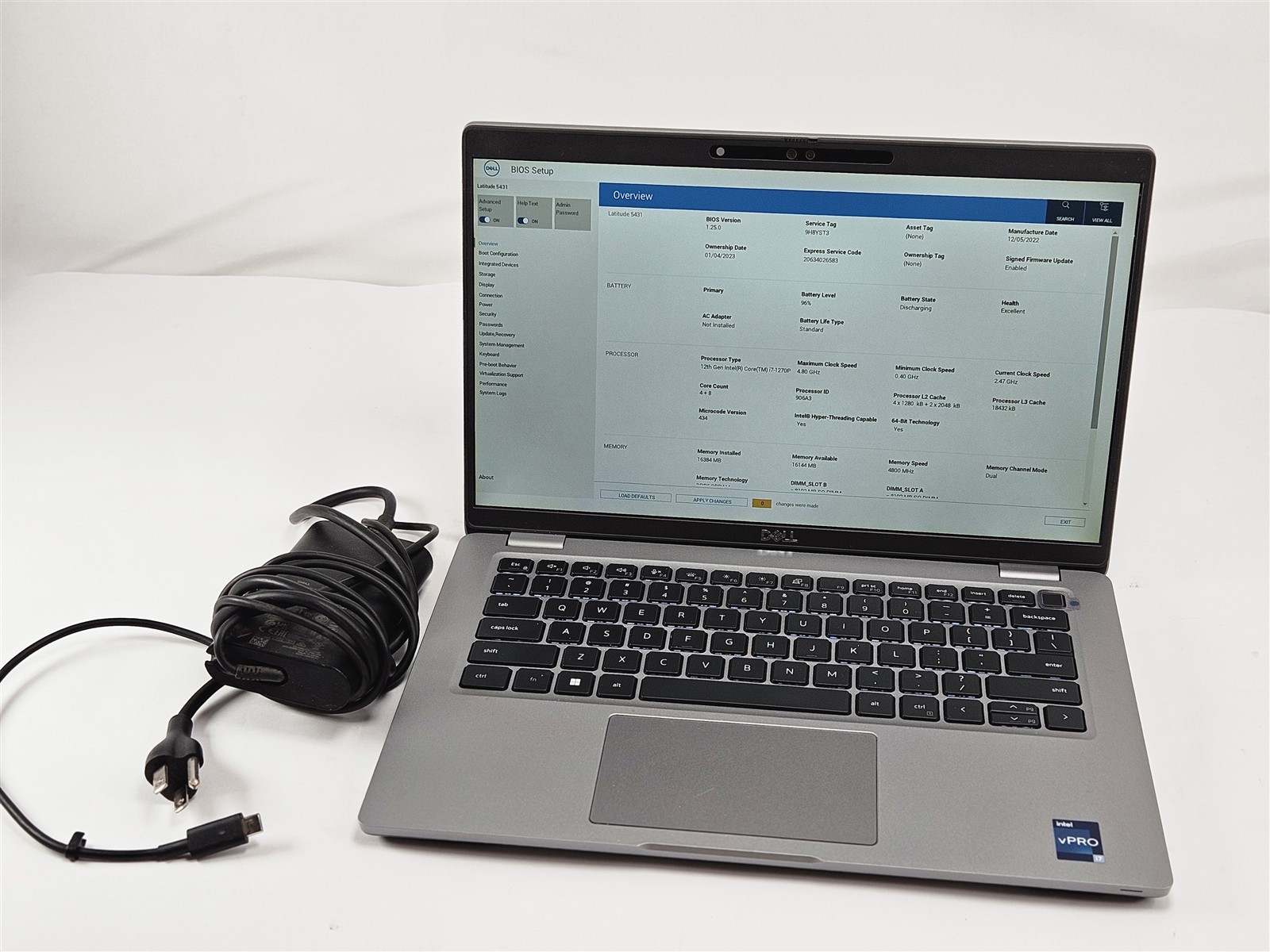 Dell Latitude 5431 16GB 256GB SSD i7-1270P 14″ Iris Xe Thunderbolt 4