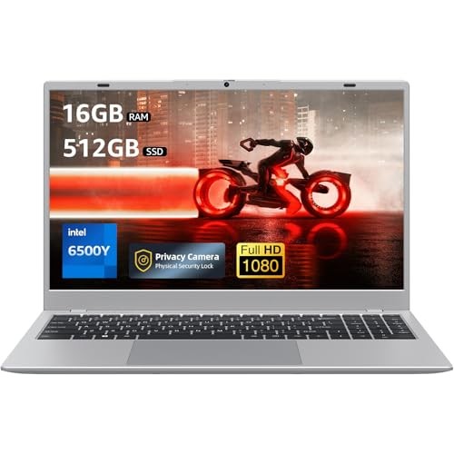 Laptop Computer, 15.6 inch Laptop with 1080P FHD IPS Display, 16GB RAM/512GB