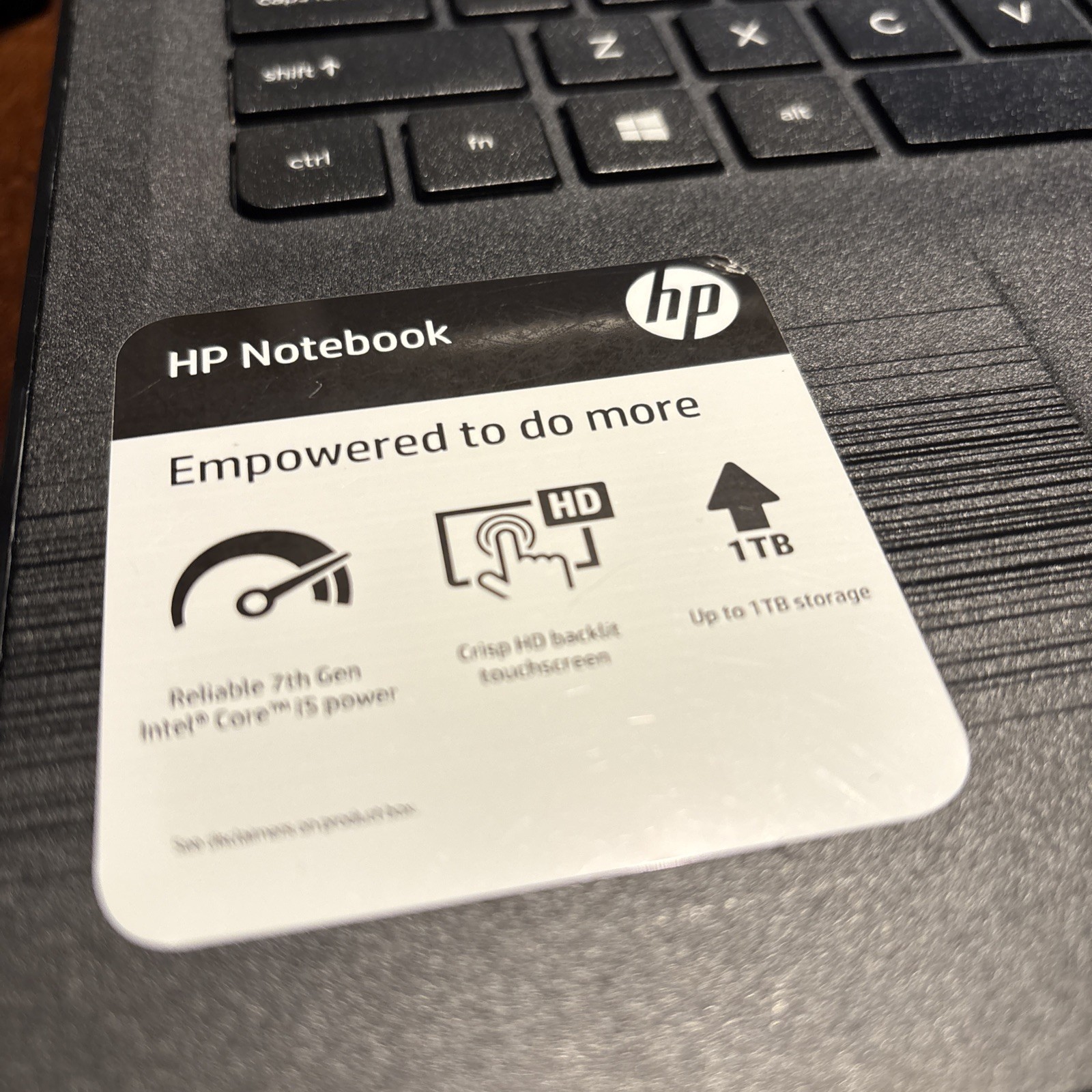 HP 15-AY103DX i5-7200U 4GB RAM *AS IS/GOOD BATTERY/500HDD/ Win 11