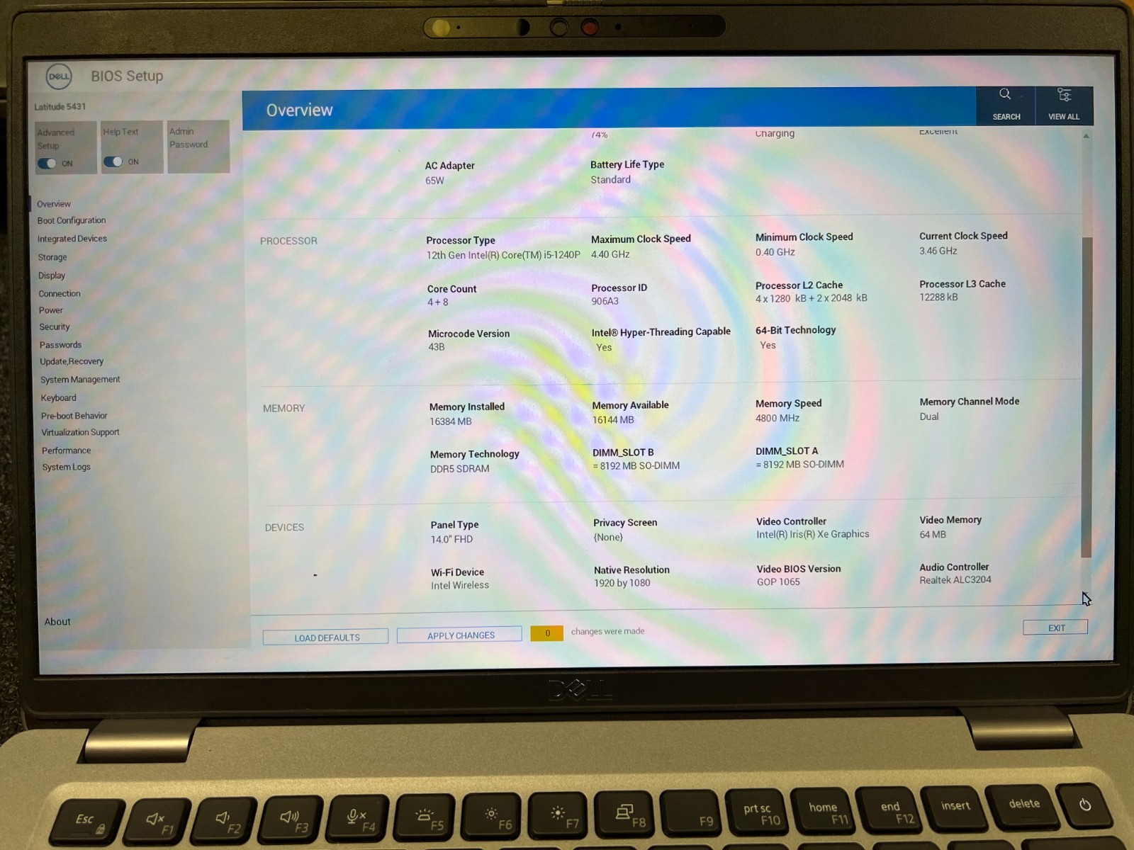 Dell Latitude 5431 14” i5-1240P@1.70GHz,16GB RAM,256GB SSD NO OS