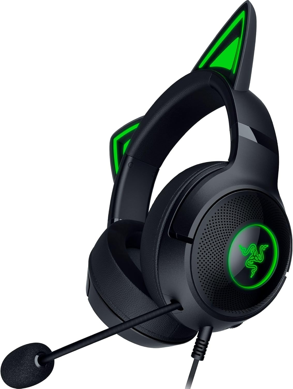 Razer Kraken Kitty V2 USB Wired Headset Chroma RGB Kitty Ears Reactive Lighting