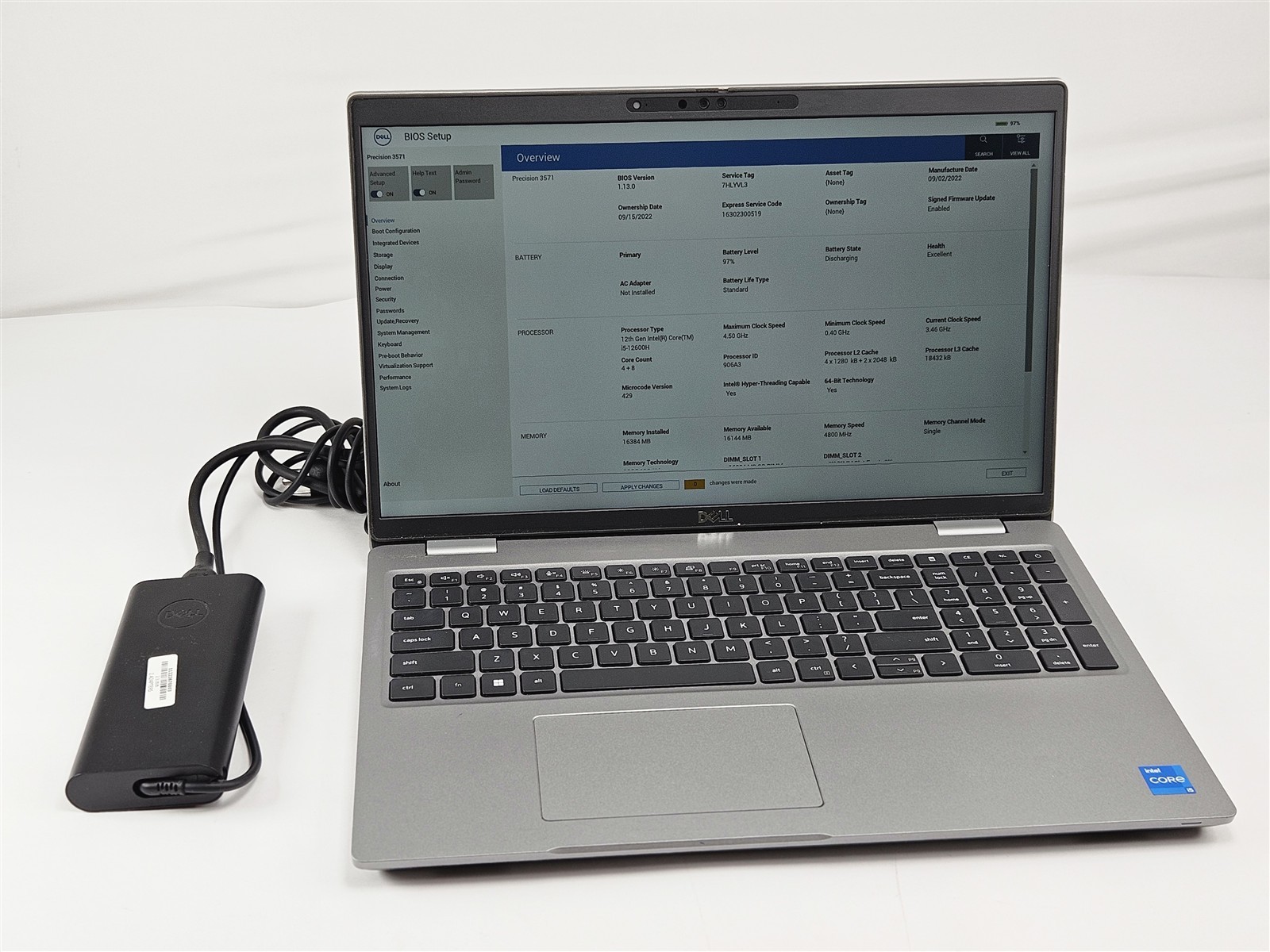 Dell Precision 3571 Intel Core i5-12600H 16GB 256GB SSD 15.6″ Nvidia T600