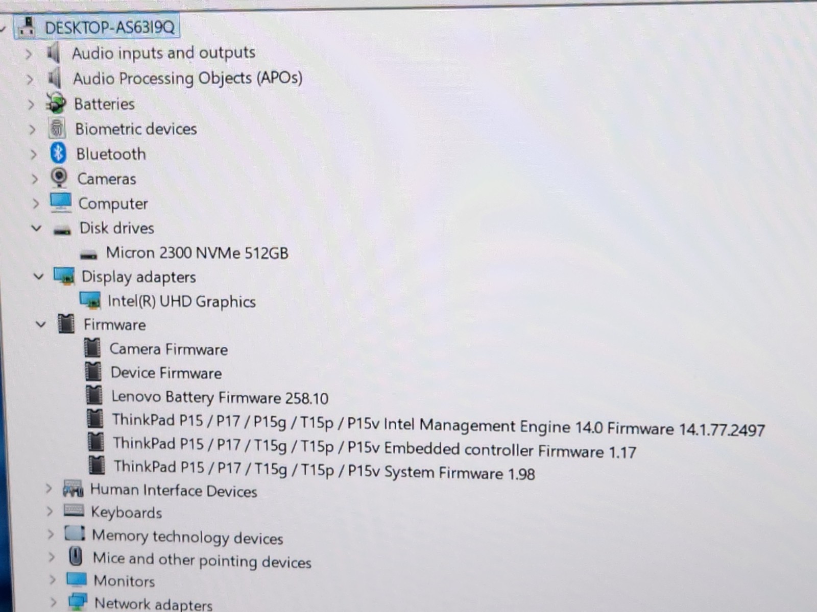 Lenovo ThinkPad P15 Gen 1 15.6″ FHD i7-10750H 2.6GHz 32GB 512GB SSD Win 11 Pro ~