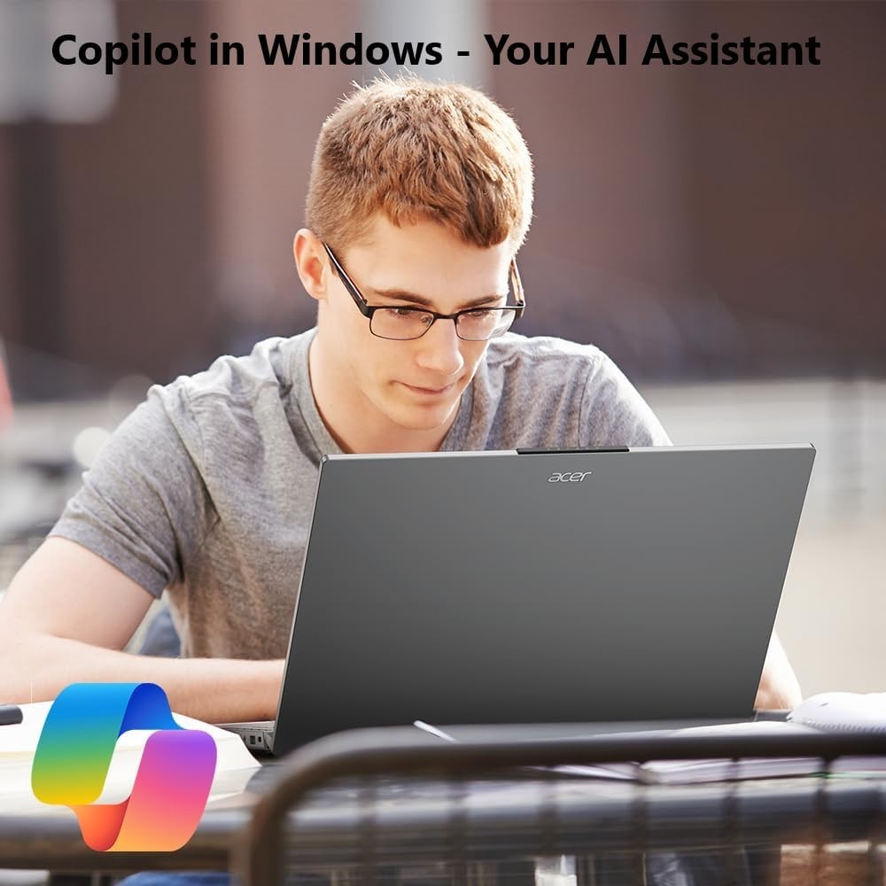 acer Aspire Go 15 Laptop, 15.3″ WUXGA,Intel 10-Core i5-1334U,AI Copilot,w/Mouse