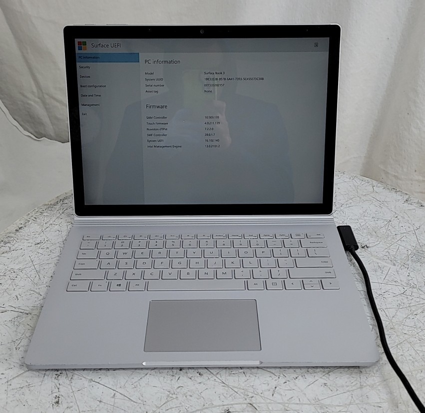 MICROSOFT Surface Book 3 1900 Laptop Core I5-1035G7 8GB 256GB SEE NOTES