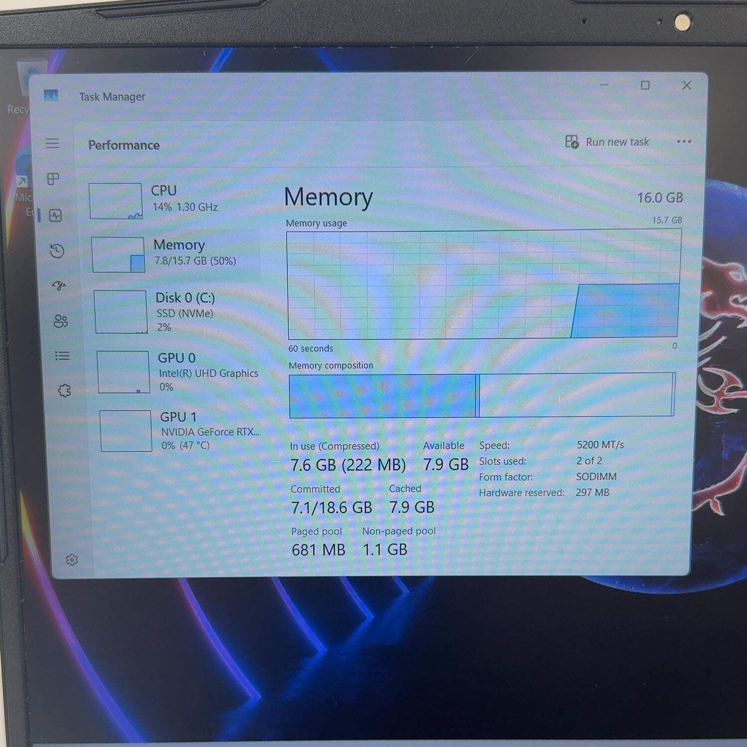 MSI Katana 15 B13VEK 15.6″ i7-13620H 2.4GHz 16GB RAM 1TB SSD GeForce RTX 4050