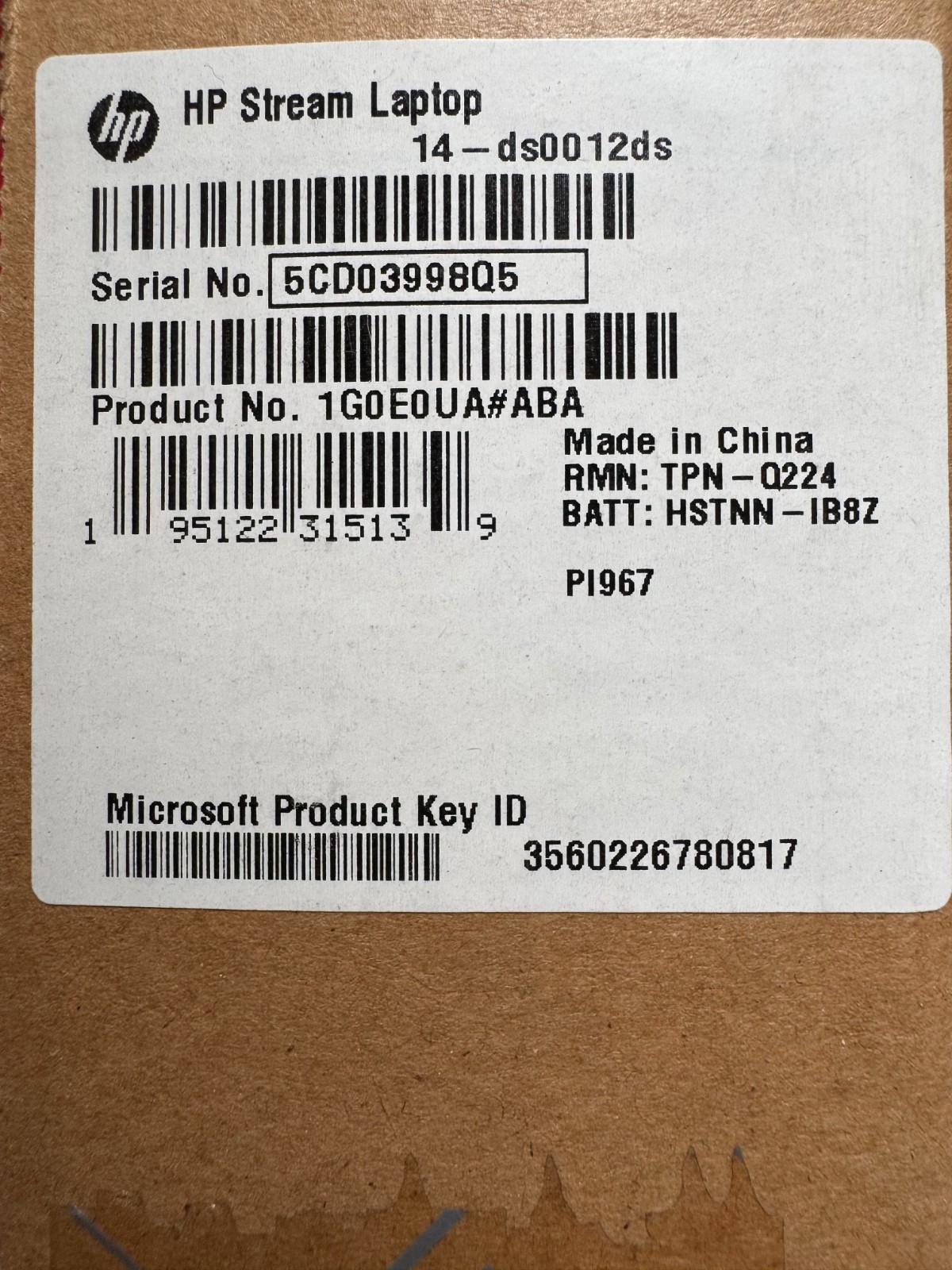HEWLETT PACKARD 14-DS0012DS / AMD A6-9220E APU 64GB eMMC 4GB Ram Windows 10 Home