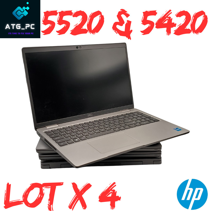 Lot 4 Dell Latitude 5420 & 5520 Laptop No RAM/SSD/Charger/BAT No Power