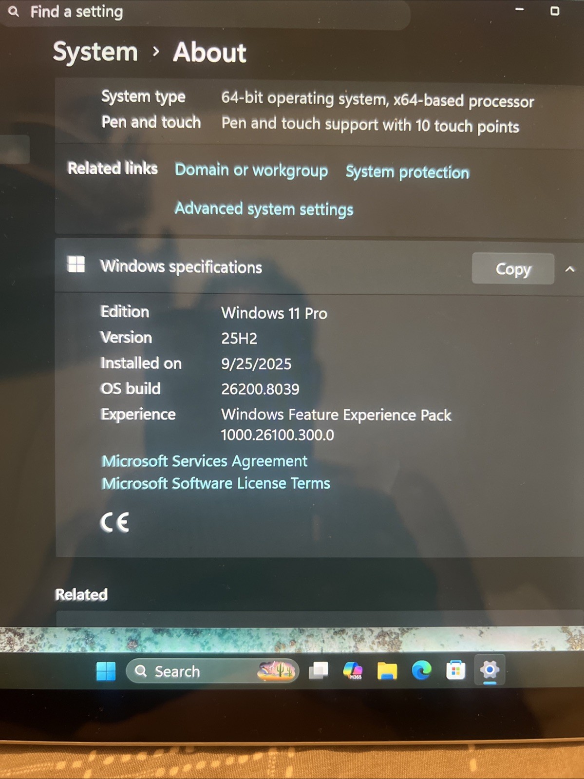 Microsoft Surface Pro 4 12.3 Touch Intel Core i5-6300U 2.4GHz 4GB RAM 128GB SSD
