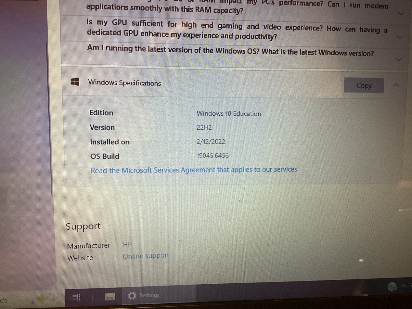HP 15-DB0011DX 15.6″ Laptop Windows 10 Home AMD A6-9225 4GB Memory 1TB Working