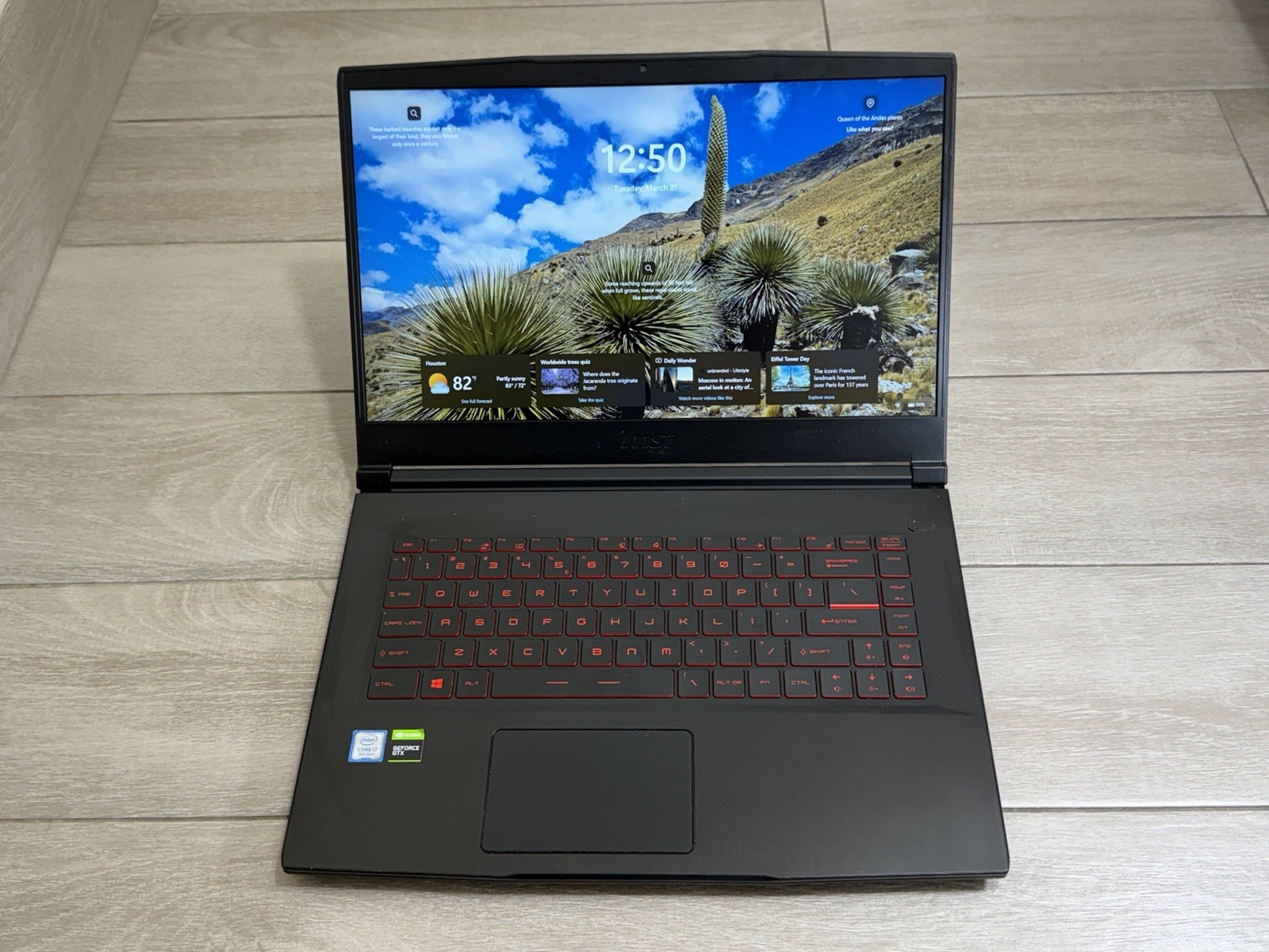 MSI FG63 Thin MS- 16R4 15.6″ Gaming Core i7-9750H GTX 1650 Ti 512GB SSD 8GB RAM