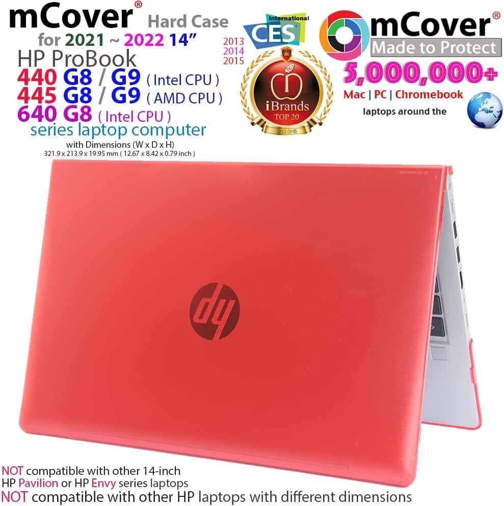 Clear Case for 2021～2022 14″ HP ProBook 440 G8 / G9 and 445 G8 / G9 Series Noteb