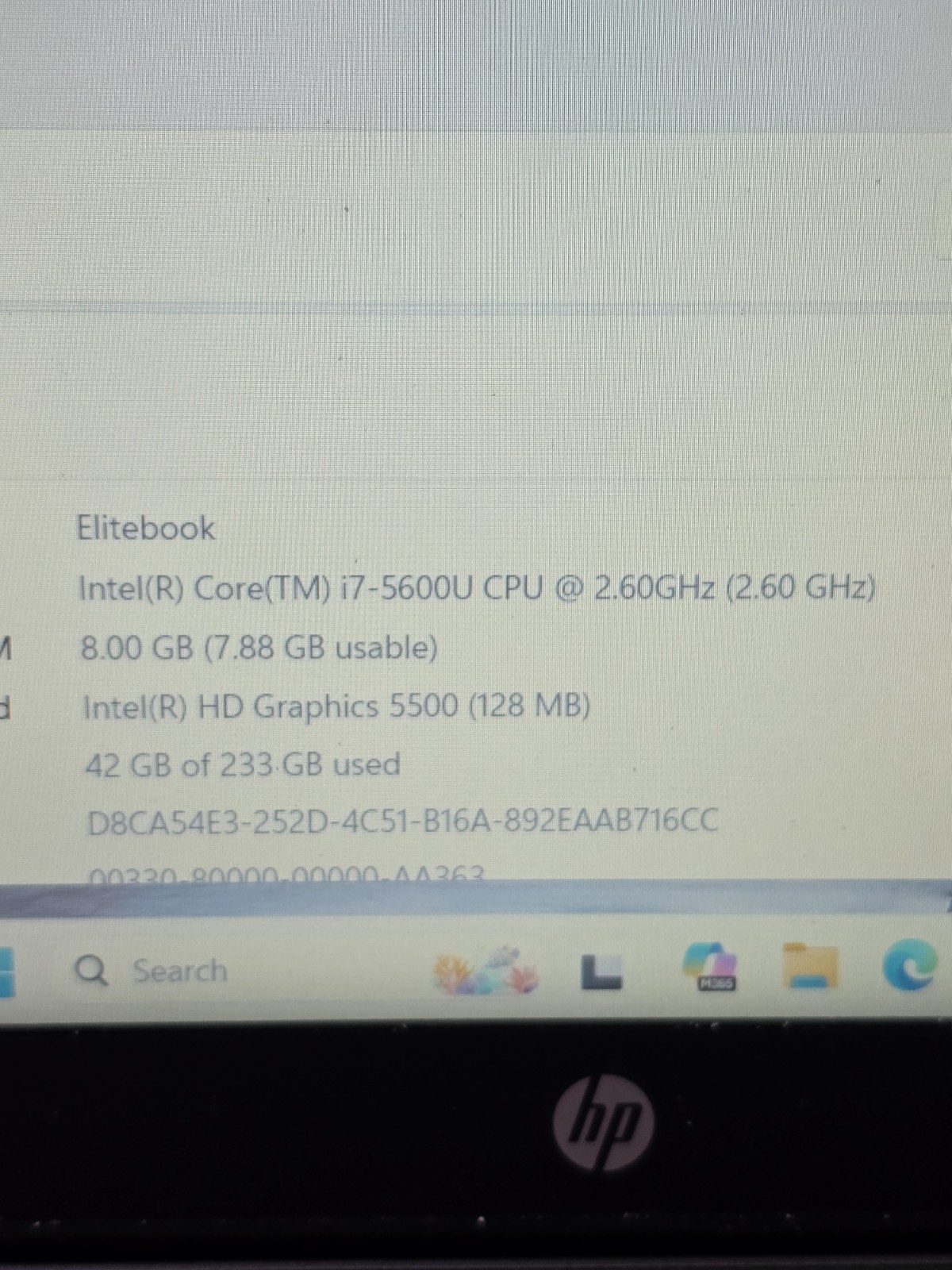 HP EliteBook i7 V Pro 5600U 2.60GHz 8GB RAM 233GB SSD Win 11 Pro Flawless EUC