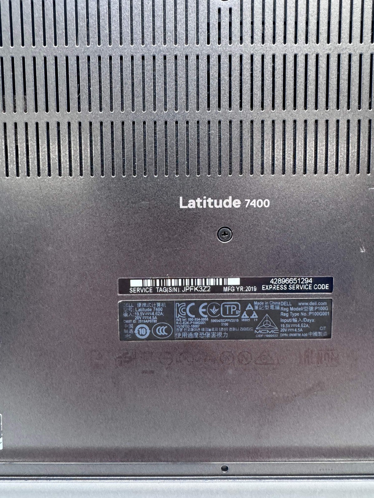 Dell Latitude 7400 i7 8665U 16GB 256GB *READ*