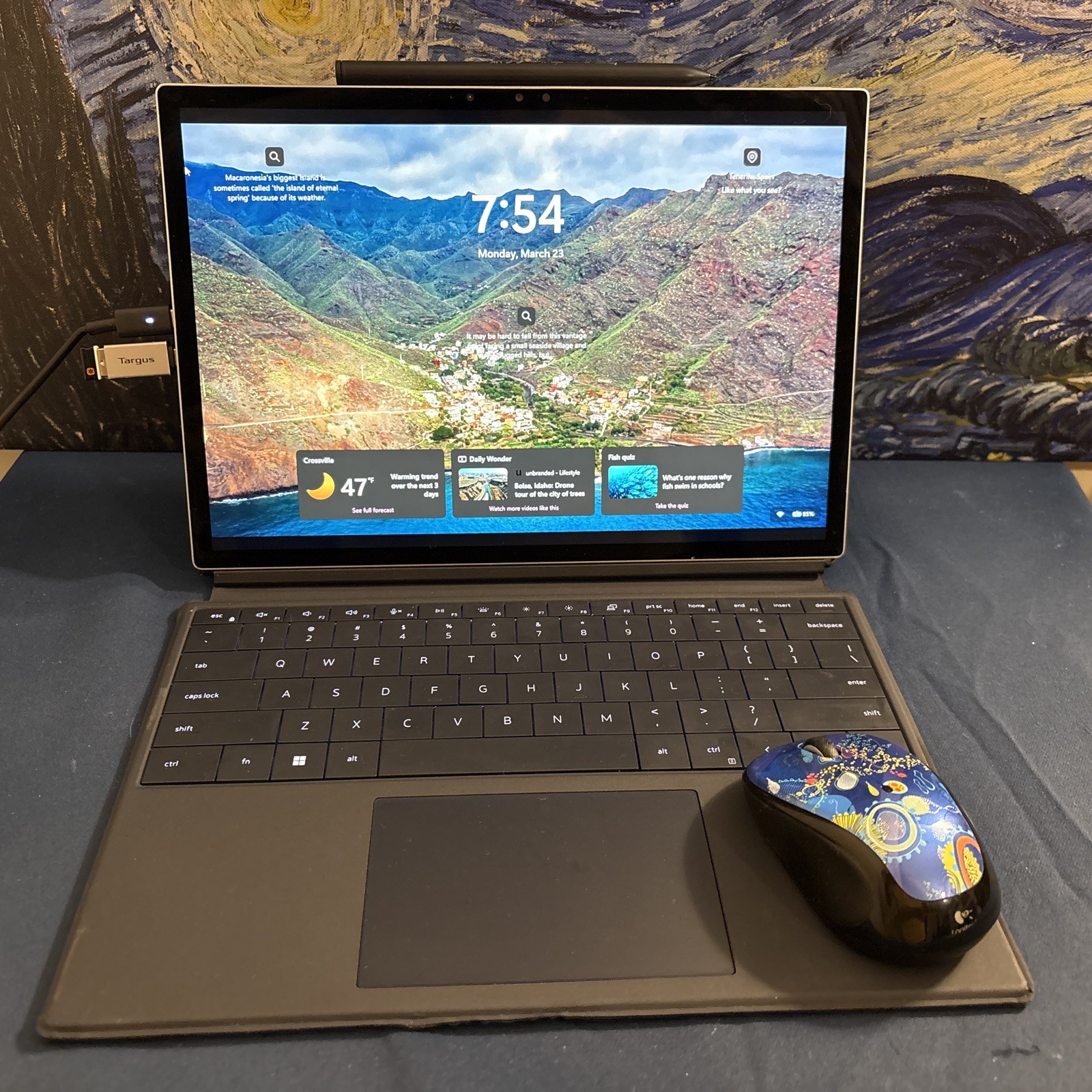 Dell Laptop XPS 13 9315 2-in-1 , stylus , 16 GB, Logitech, adapter, charger