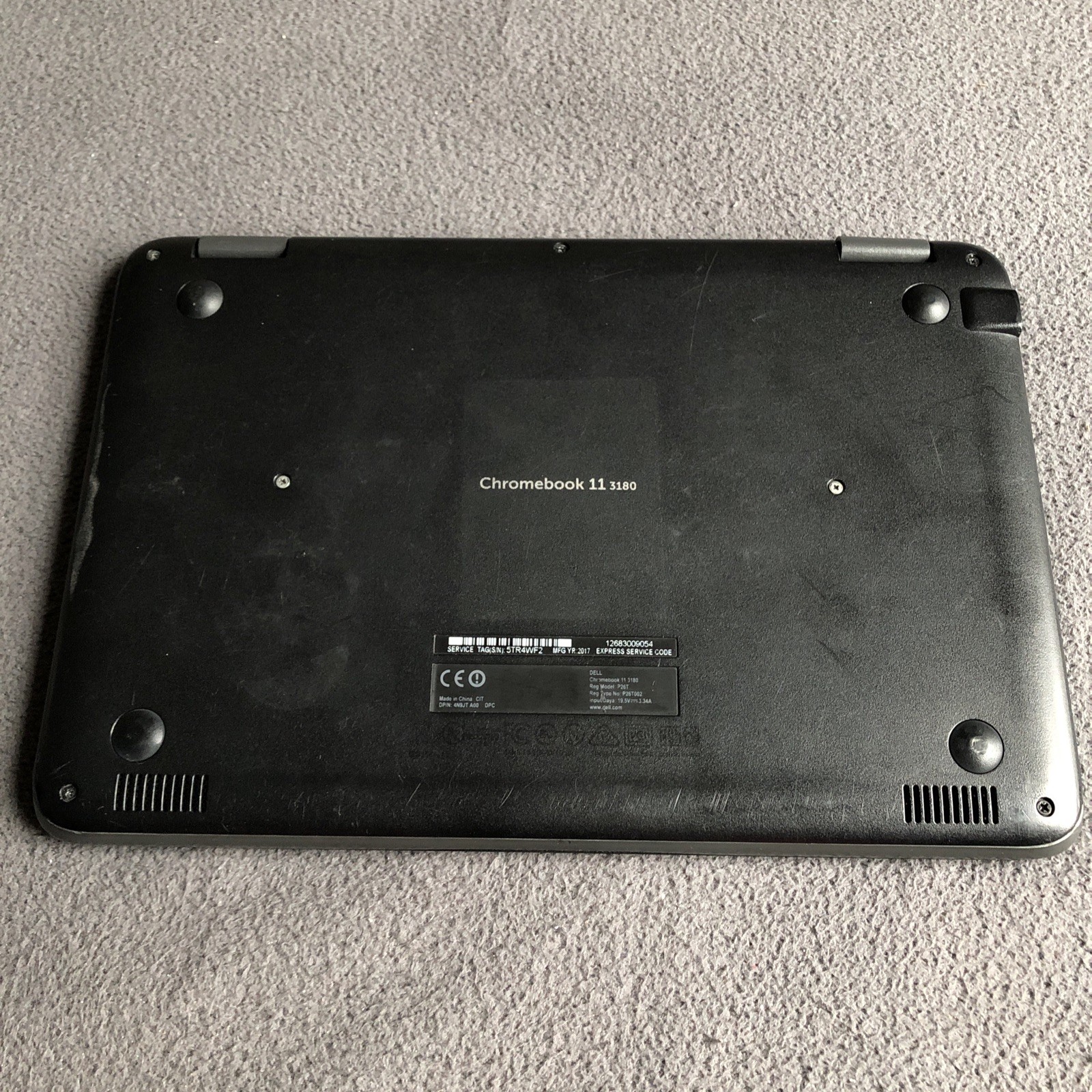 Dell Chromebook 11 3180 11.6″, Intel Celeron, 2GB RAM+16GB SSD w/ Charger WORKS