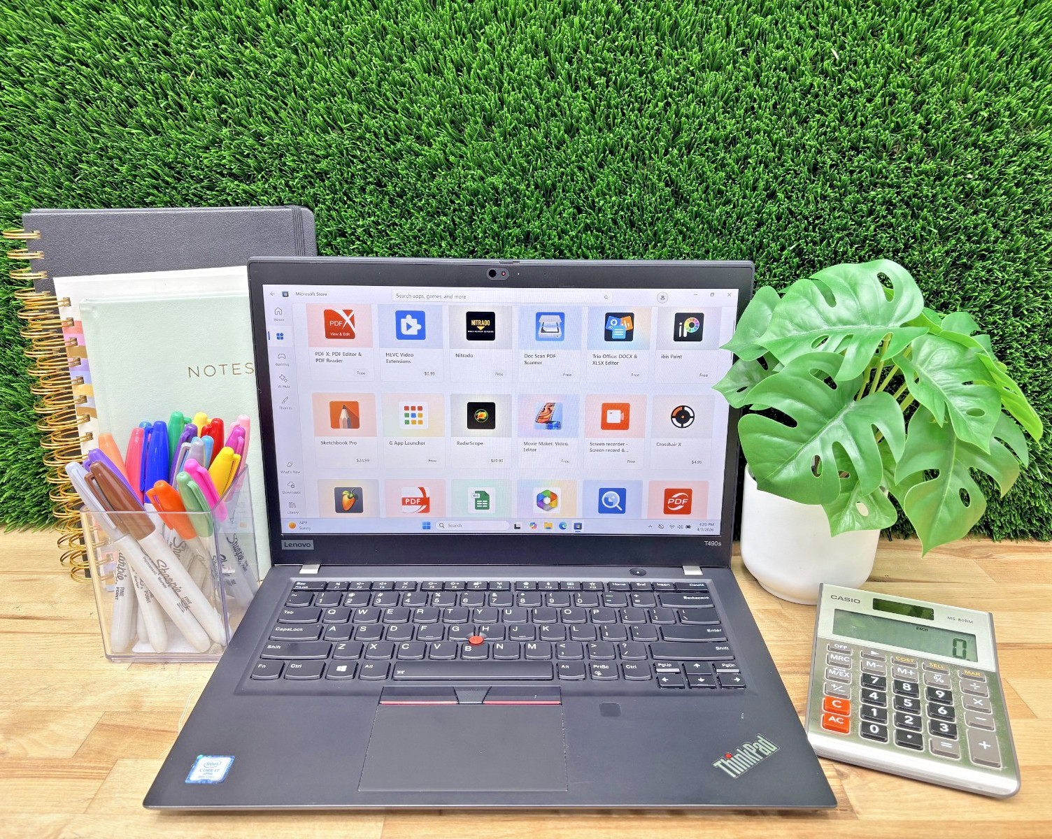 Lenovo ThinkPad T490s Intel i7-8th Gen 1.90GHz 16GB RAM 256GB SSD Windows 11 P*