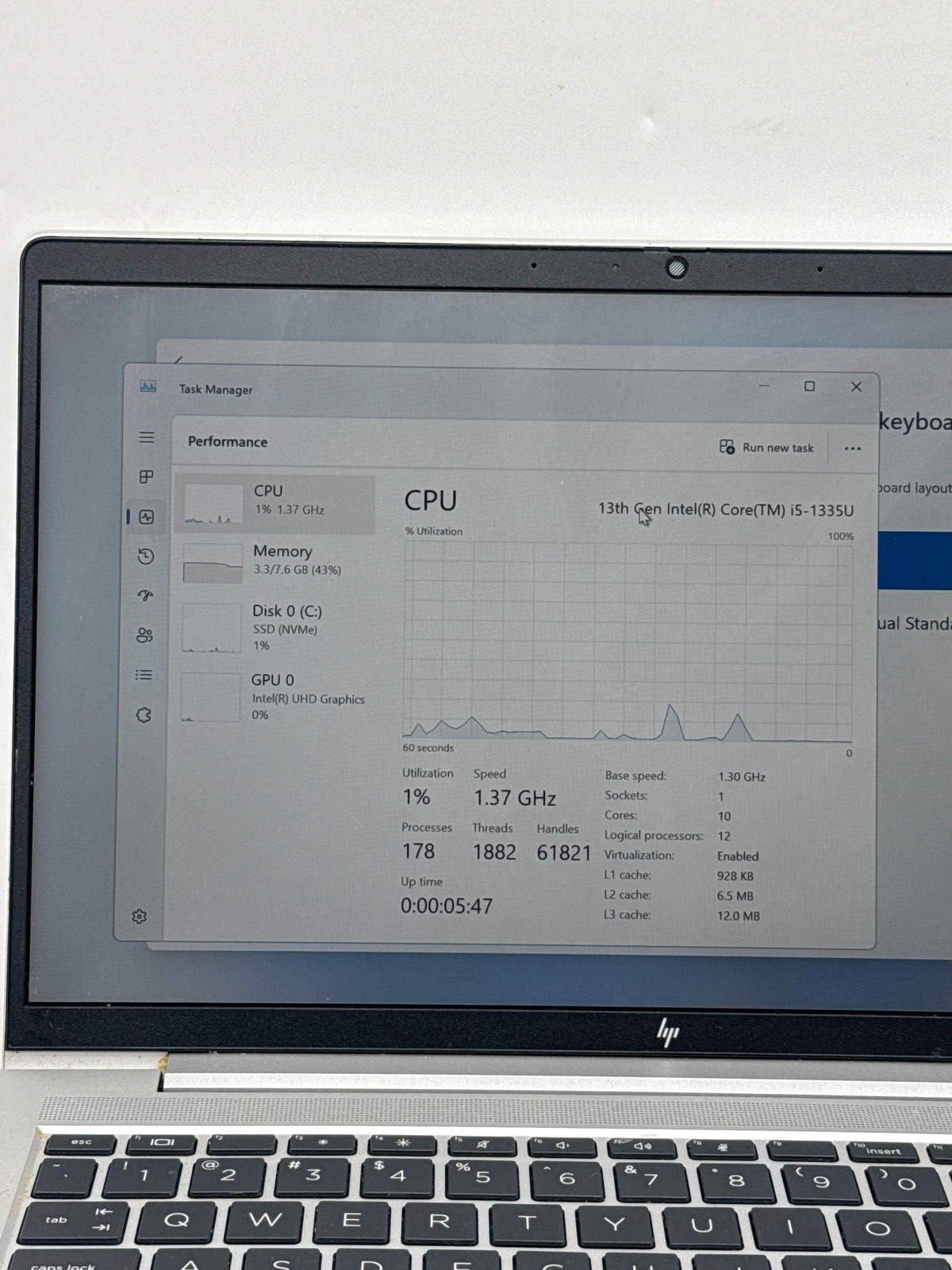 HP EliteBook 640 G10 14.0″ FHD Touch Core i5-1335U 1.30GHz 256GB SSD 8GB RAM