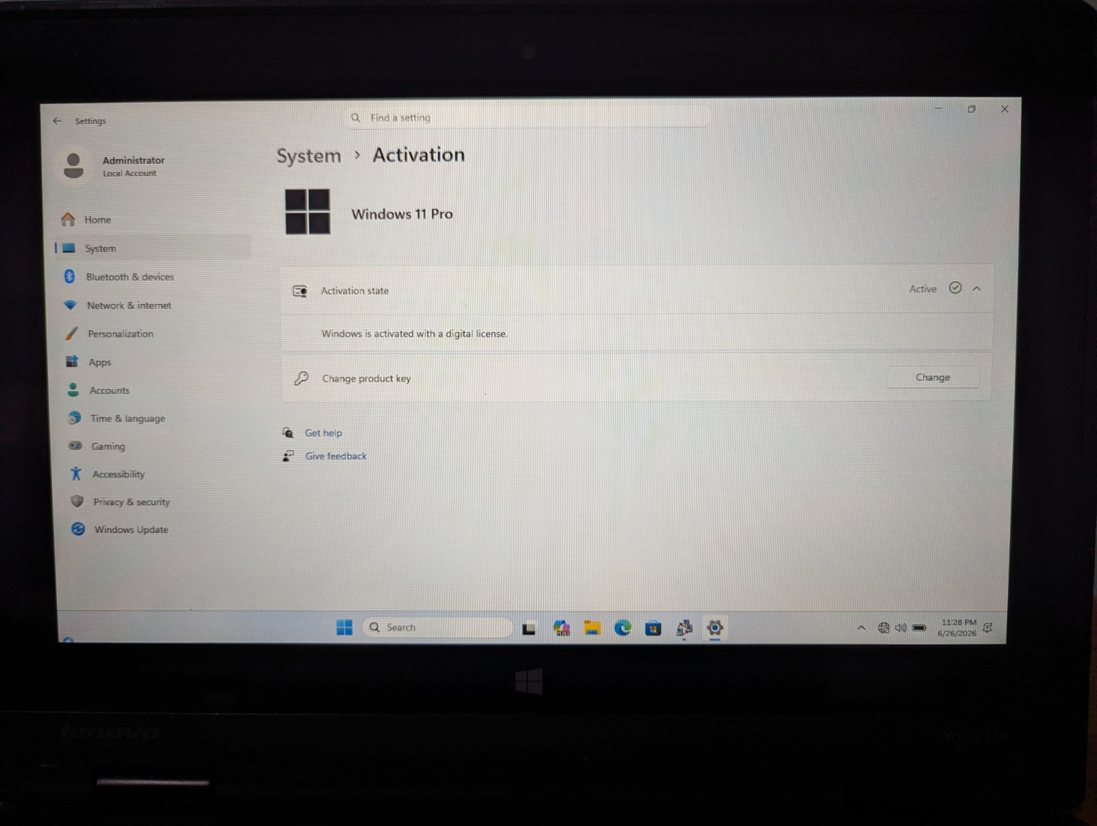 Lenovo Thinkpad Yoga 11e – Intel Celeron N2940 – 8GB RAM – 960GB SSD