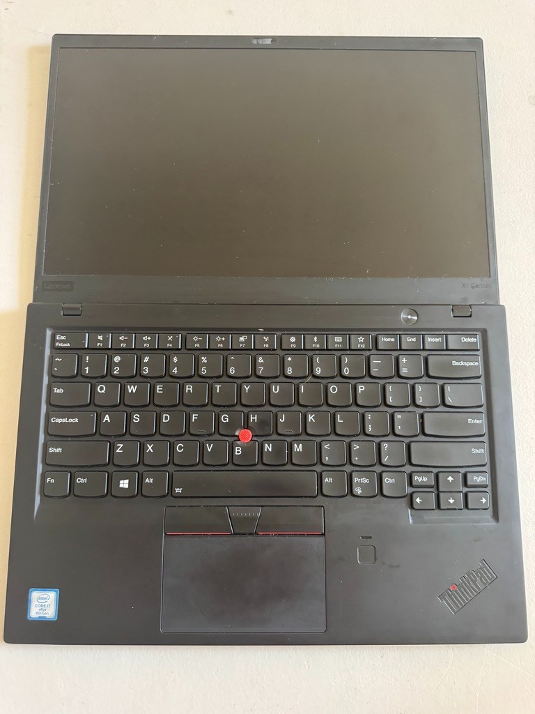 Lenovo ThinkPad X1 Carbon Gen 6 Laptop Intel Core i7-8650U 16GB RAM – No SSD