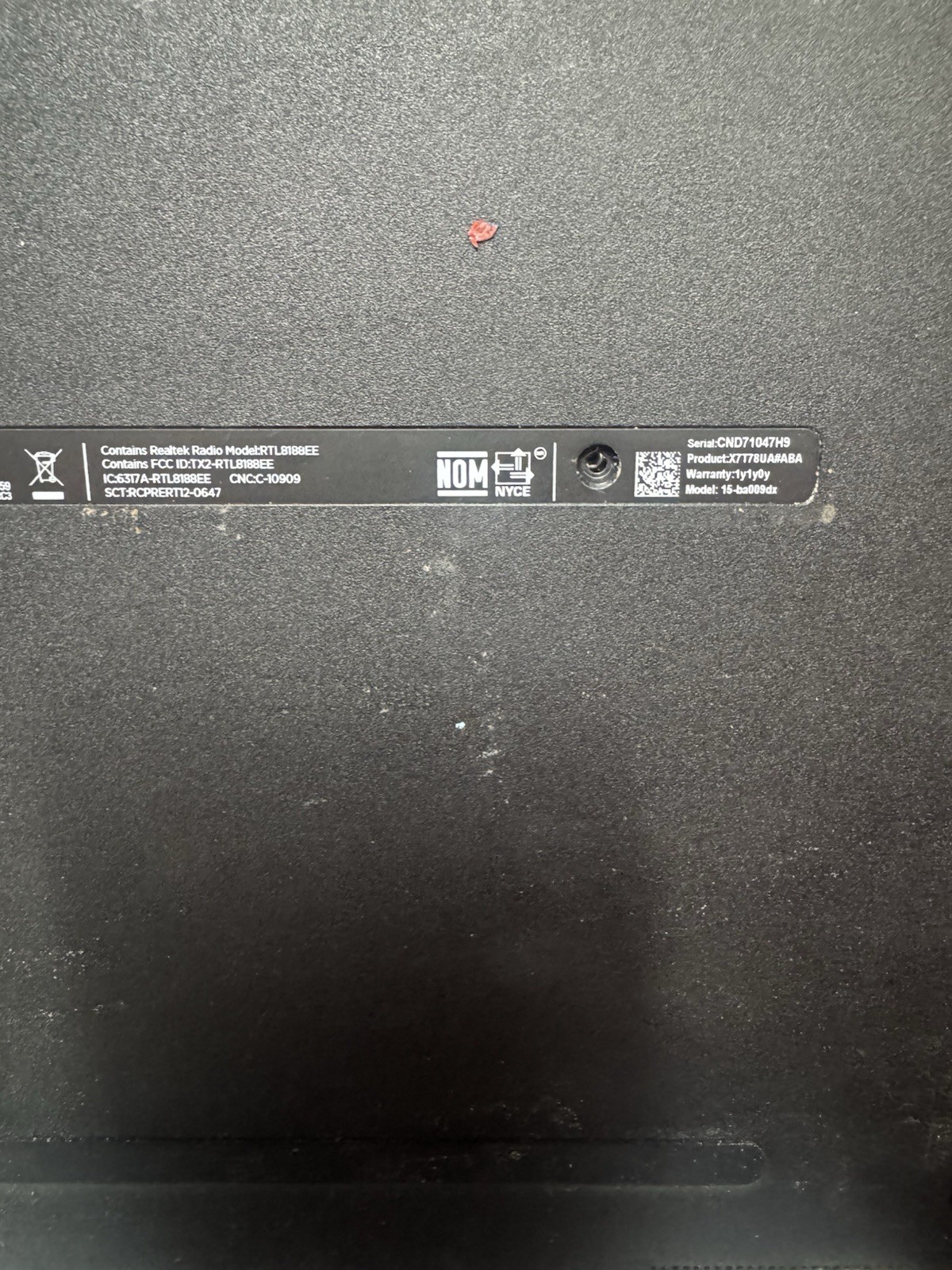 HP 15 Laptop AMD A6-7310 12GB RAM 500GB HDD DVD RW Win10 Battery Bad