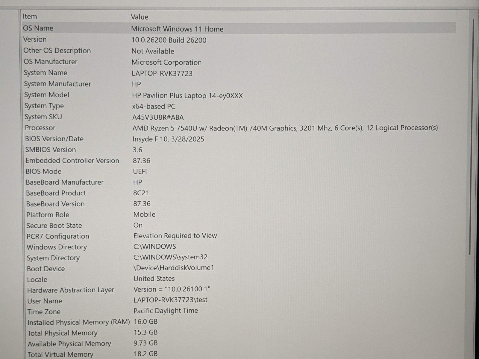 HP Pavilion Plus 14-ey0023dx 14″ WQXGA Ryzen 5 7540U 3.2GHz 16GB 512GB SSD +PA