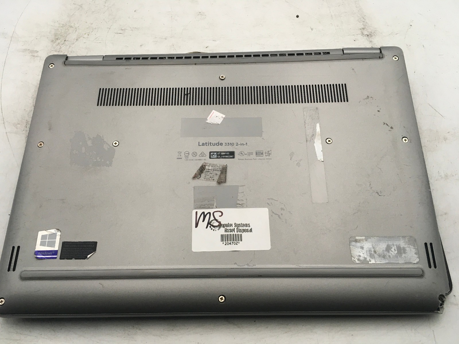 DELL LATITUDE 3310 – FOR PARTS/REPAIR – INTEL I5 8TH GEN – NO RAM – READ DESC-BB