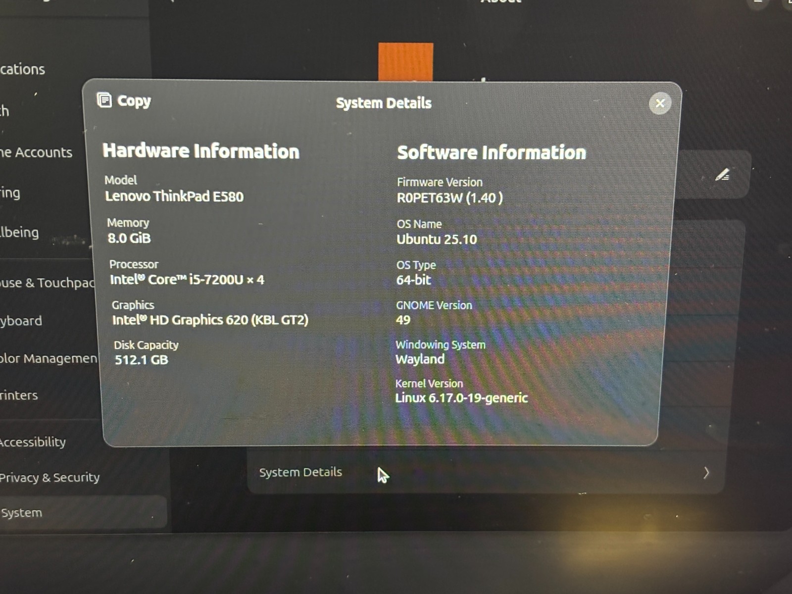 Lenovo ThinkPad E580 15.6″ i5-7200U @2.50GHz 8GB RAM 512GB SSD