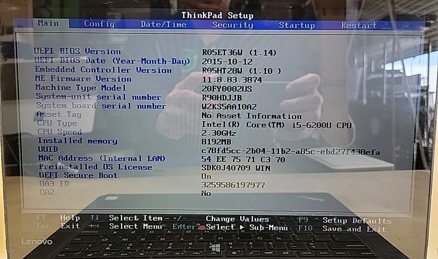 Lenovo ThinkPad Yoga 14 Intel Core i5-6200U @ 2.3GHz 8GB RAM NO SSD NO OS *READ*